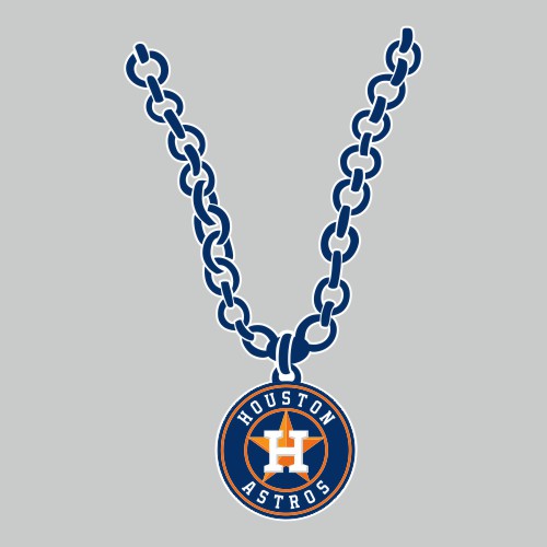 Houston Astros Necklace logo vinyl decal